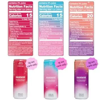 Moment Adaptogen Drinks Non Alcoholic Sparkling Refreshment