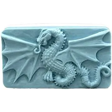 ARTCRAFTMOLDS Dragon Silicone Mold for SOAP Making and Other Crafts