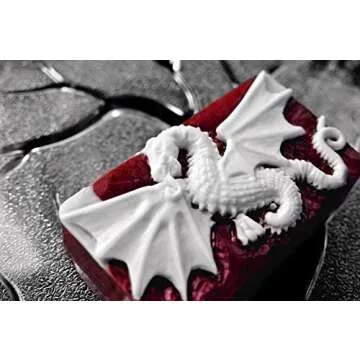 ARTCRAFTMOLDS Dragon Silicone Mold for SOAP Making and Other Crafts