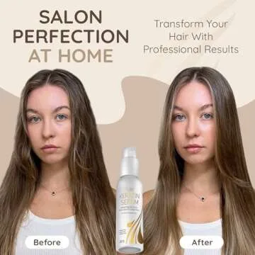 VITAMINS hair cosmetics Keratin Protein Hair Serum - Anti Frizz Control Hair Oil Repair Treatment - ...