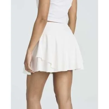 Versatile 3 Pack Women's Layered Ruffle Tennis Skorts