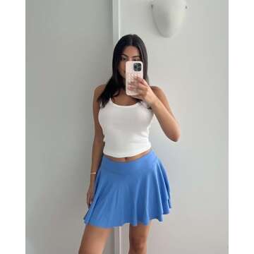 Versatile 3 Pack Women's Layered Ruffle Tennis Skorts