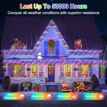 648 LED Christmas Lights with Timer & 8 Modes for Holidays