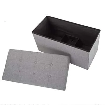 Stylish Folding Storage Ottoman for Home Organization
