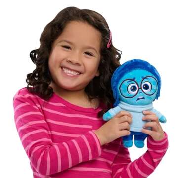 Inside Out 2 Talk It Out Small Plush - Sadness Plush Toy for Kids Ages 3 Up by Just Play