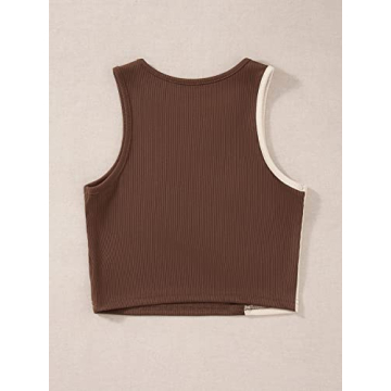 Floerns Women's Color Block Crop Tank Top - Chic Comfort