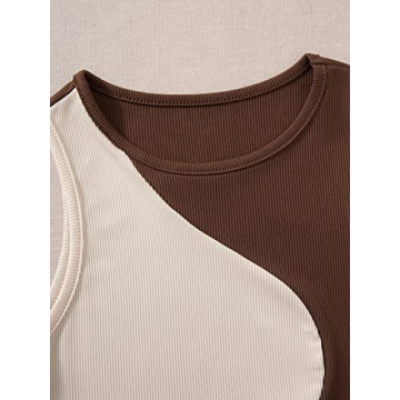 Floerns Women's Color Block Crop Tank Top - Chic Comfort