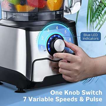 Magiccos 14-Cup Food Processor with Storage Drawer