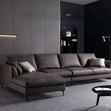 JLXMAXLJ Modern Metal Furniture Legs 4 inches, Set of 4 Furniture Legs Replacement for Dresser Cabinet Couch Bed Chair Table Ottoman DIY Replacement Parts