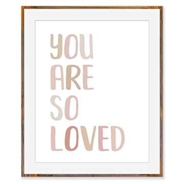 You Are So Loved Art Print for Nursery Decor - 8x10