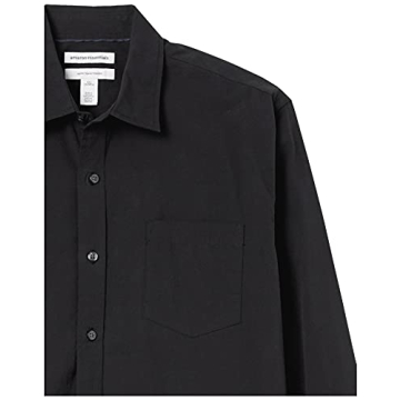 Amazon Essentials Men's Casual Poplin Shirt in Large