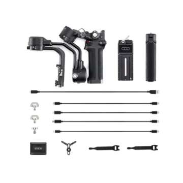 DJI RSC 2-3-Axis Gimbal Stabilizer for DSLR and Mirrorless Camera, Nikon Sony Panasonic Canon Fujifilm, Ronin SC, 3kg Payload, Vertical Shooting, Touchscreen - Black