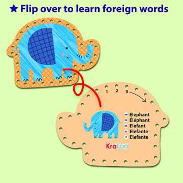 KRAFUN Lacing Card Kit for Kids Arts & Crafts
