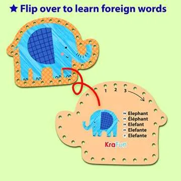KRAFUN Lacing Card Kit for Kids Arts & Crafts