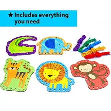 KRAFUN Lacing Card Kit for Kids Arts & Crafts