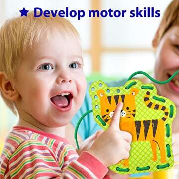 KRAFUN Lacing Card Kit for Kids Arts & Crafts