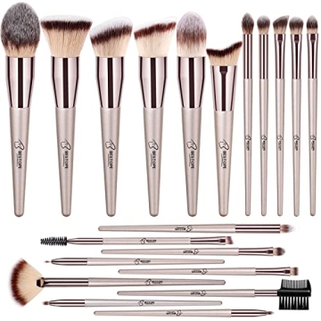 BESTOPE Pro Makeup Brushes Set with Champagne Gold Handle