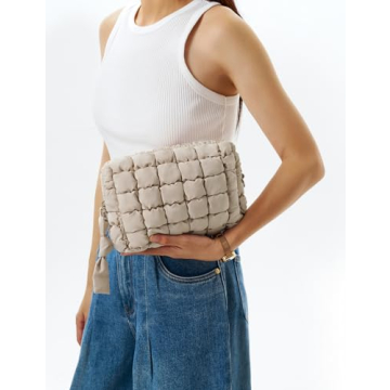 Unilily Quilted Makeup Bag - Stylish Essential for Women