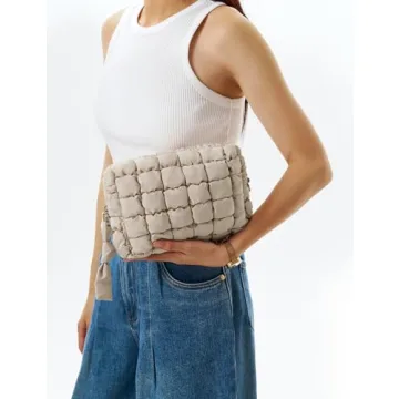 Unilily Quilted Makeup Bag - Stylish Essential for Women