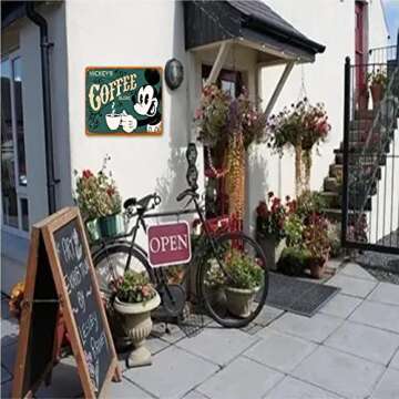 Cartoon Mouse Vintage Metal Tin Sign for Home Decoration