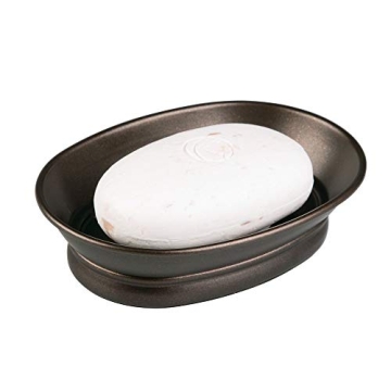 iDesign York Elegant Countertop Soap Dish - Bronze Finish
