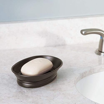 iDesign York Elegant Countertop Soap Dish - Bronze Finish