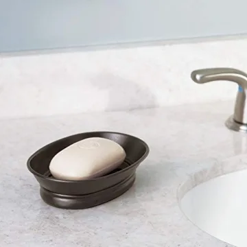iDesign York Elegant Countertop Soap Dish - Bronze Finish