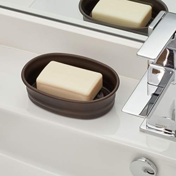 iDesign York Elegant Countertop Soap Dish - Bronze Finish