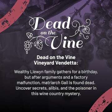 Hunt A Killer: Dead on The Vine - Solve a Murder at a Winery, Interactive Unsolved Mysteries Game, Mystery Box for Game Night, Murder Mysteries Card, Puzzle, and Board Games, for Ages 14+