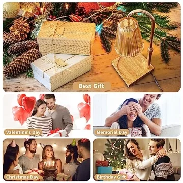 ZXMEAN Candle Warmer Lamp with Dimmer and Timer Features