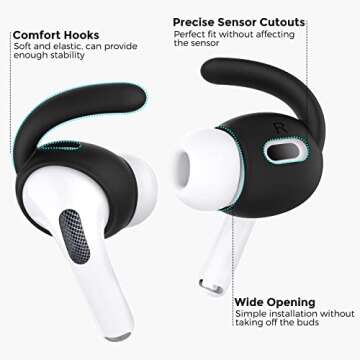 AhaStyle AirPods Pro 2 Ear Hooks for Secure Fit