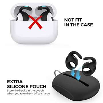 AhaStyle AirPods Pro 2 Ear Hooks for Secure Fit