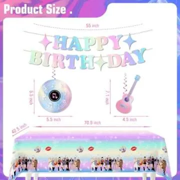 168pcs Music Birthday Decorations Set for 24 Guests