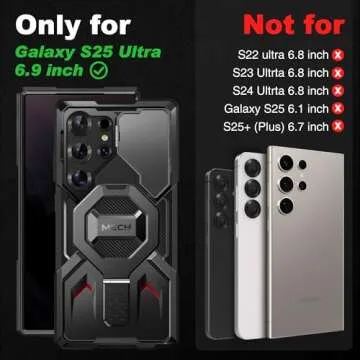 TONGATE Magnetic Stand for Samsung Galaxy S25 Ultra Case with Privacy Screen Protector, Compatible w...