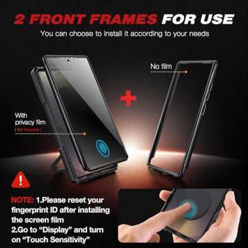 TONGATE Magnetic Stand for Galaxy S25 Ultra - Strong Protection