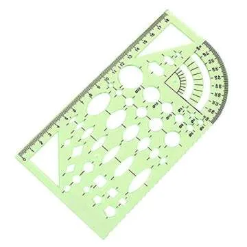Premium Plastic Measuring Templates for Art and School