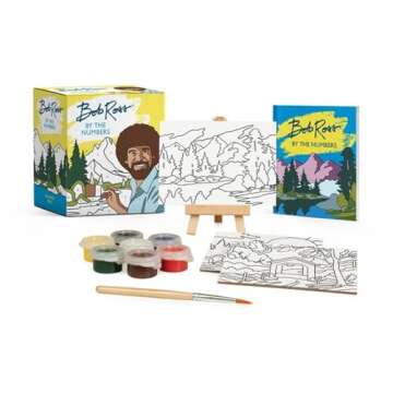Bob Ross Mini Art Kit Creative Fun Gift for Artists