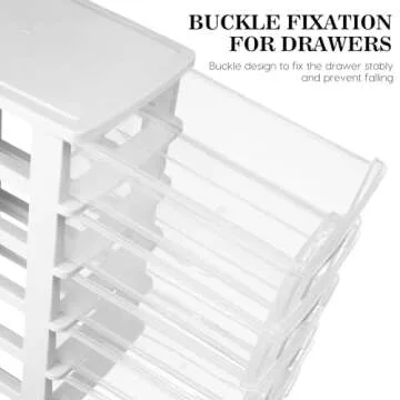 PATKAW Plastic Storage Bins Five-layer Organizer Drawers