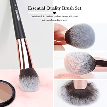 18 Pcs Professional Makeup Brush Set with Case
