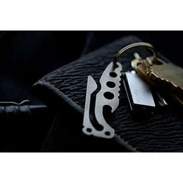 Titanium PickPocket Alpha Keychain Bottle Opener key holder pocket clip