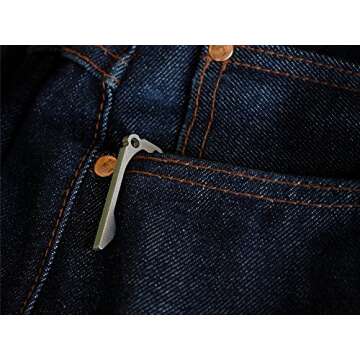 Titanium PickPocket Alpha Keychain Bottle Opener key holder pocket clip