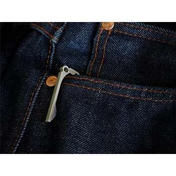 Titanium PickPocket Alpha Keychain Bottle Opener key holder pocket clip