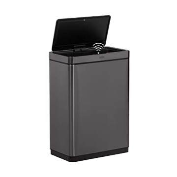 Rubbermaid Elite Stainless Steel Sensor Trash Can - 12.4 Gallon with Motion Sensor