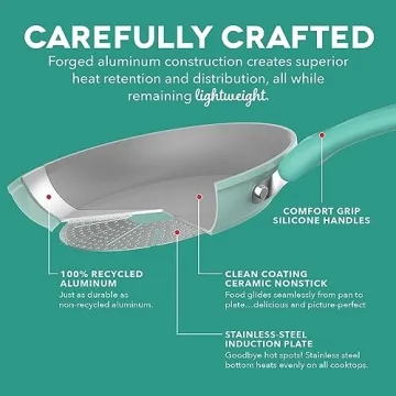 DASH Dream Green 15-Piece Nonstick Cookware Set Pink