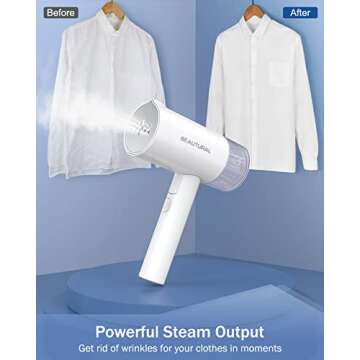 BEAUTURAL Steamer for Clothes and Fabric Shaver
