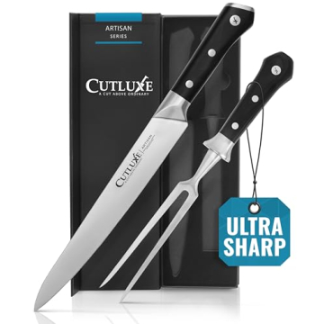 Cutluxe Turkey Carving Knife Set – Premium German Steel Ergonomic Design