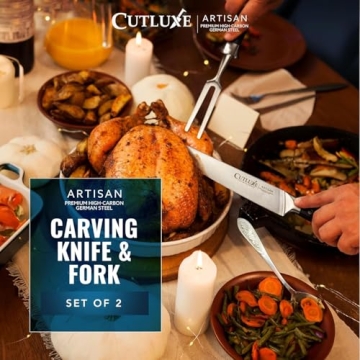 Cutluxe Turkey Carving Knife Set for Precise Cutting