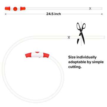 Led Dog Collar, BSEEN USB Rechargeable Flash Dog Necklace Light, Pet Safety Collar Makes Your Beloved Dogs Be Seen at Night for Small Medium Large Dogs(Red)