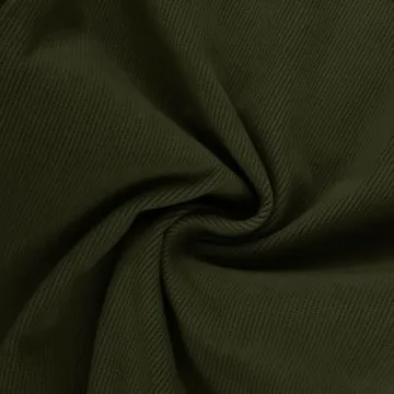 Womens Mid-Rise Corduroy Barrel Pants Elastic Waist Wide Leg Baggy Pants Vintage Trendy Casual Trouser (Green,Small,Small)