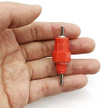 TIHOOD 30PCS Automatic Chicken Water Nipple Drinker Feeders - Hygienic & Easy to Install